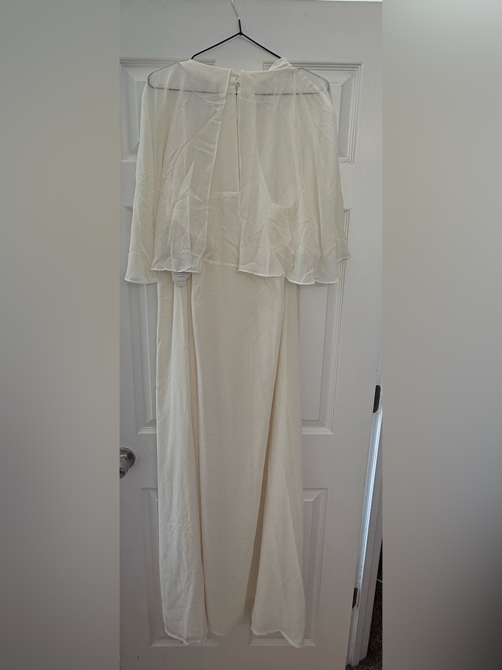 Elegant Ivory Women's wrap Dress